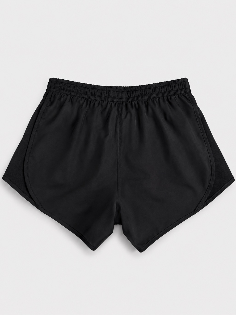Nike Dri-FIT Black Women's Training Shorts with White Swoosh - Picture 2 of 3